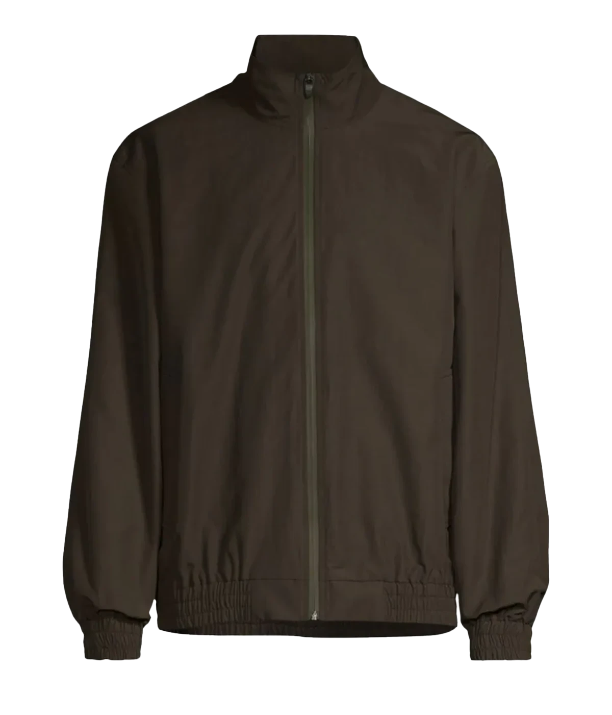 Night Wood coloured windbreaker zip jacket, crafted for outdoor protection with a modern, sleek design.
