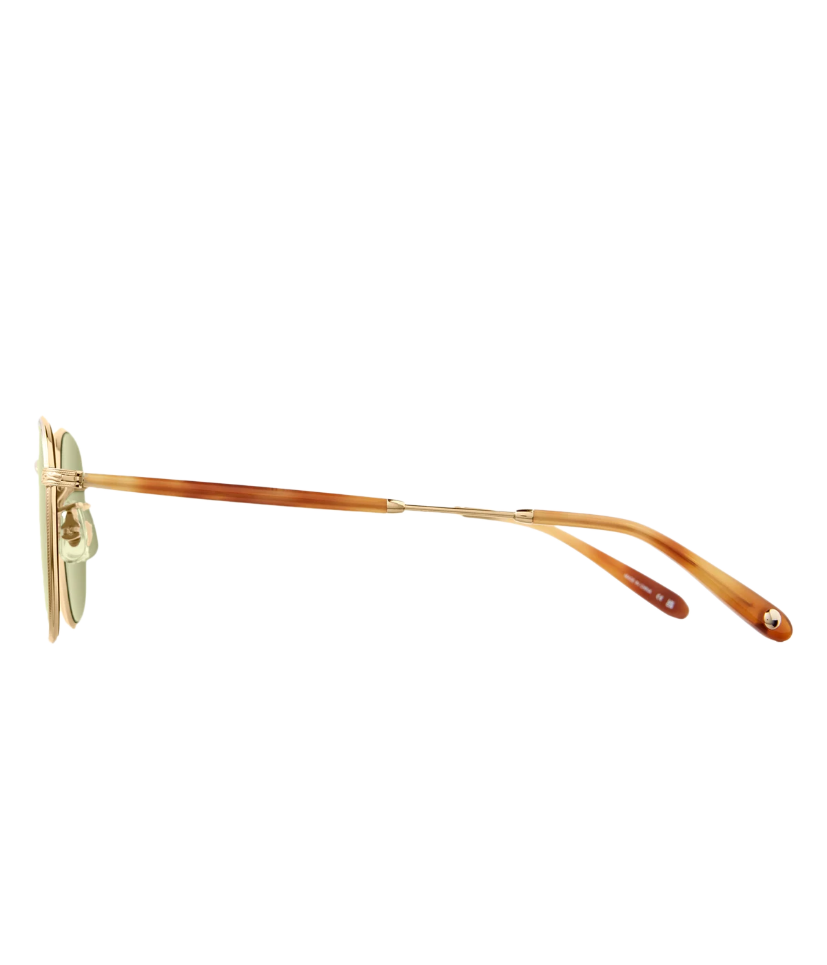 Sleek square sunglasses with a coin-edge pattern on the EyeWire, made from lightweight stainless steel and acetate temple tips. Featuring adjustable nose pads and semi-flat green CR39 lenses with UV protection and anti-reflective coating. Stylish and comfortable.