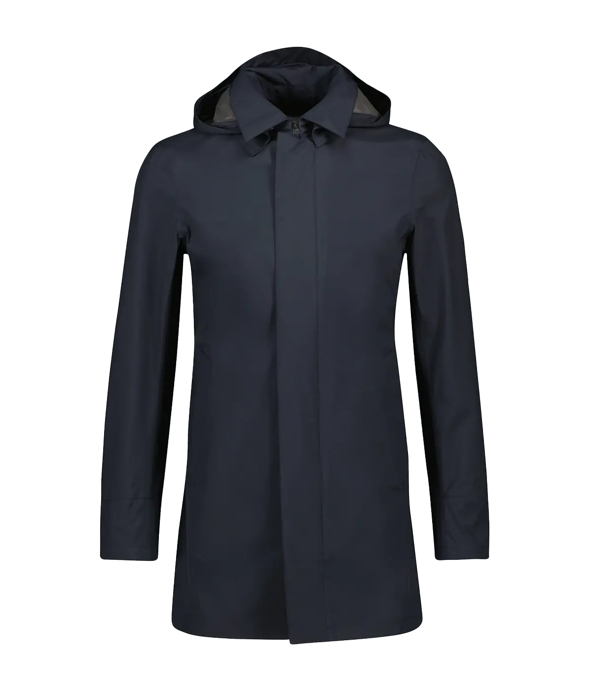 Woven Raincoat in Blue