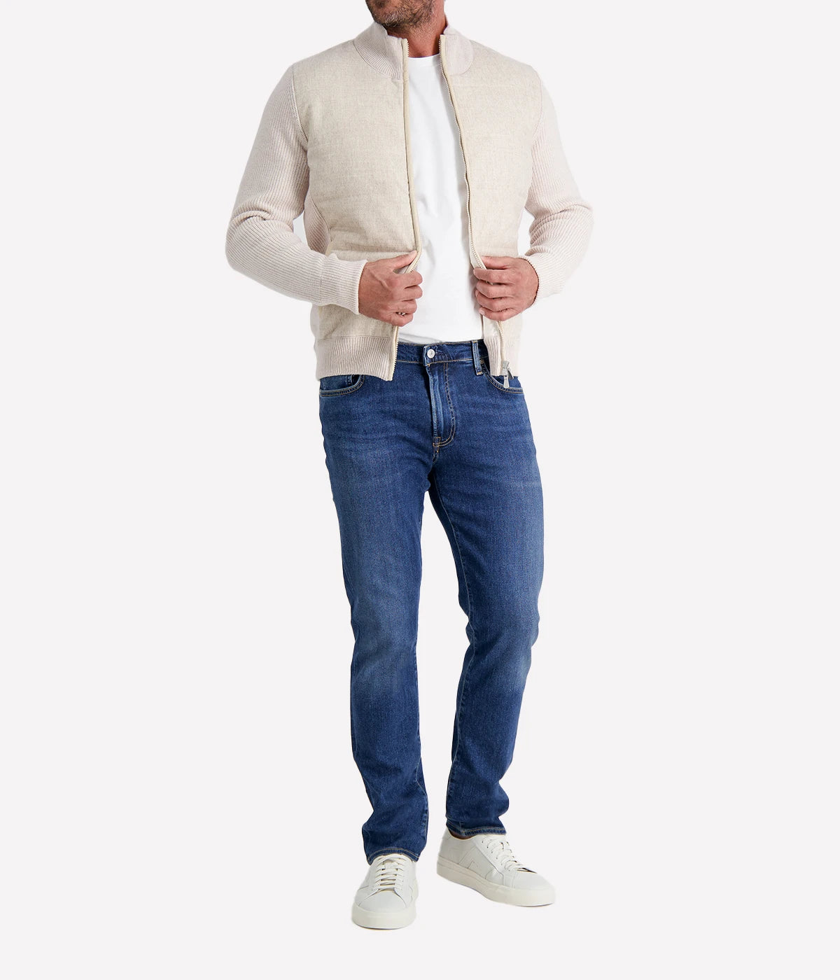 Zip Jacket in BEIGE