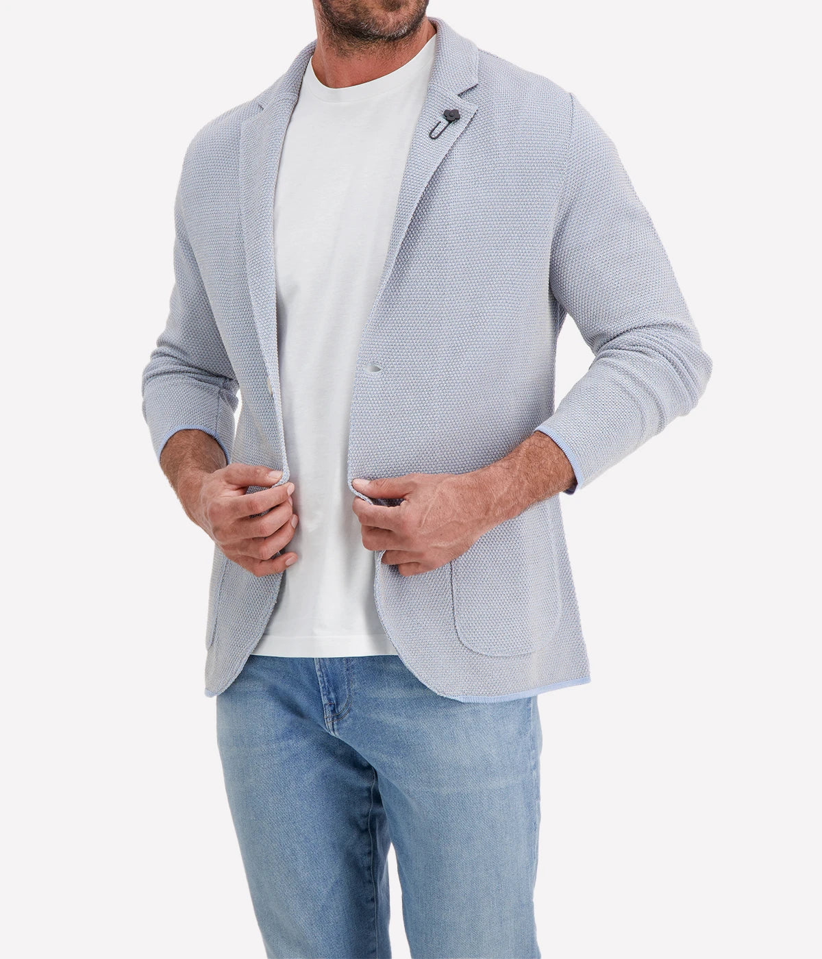 Man Knit Jacket in 810GR