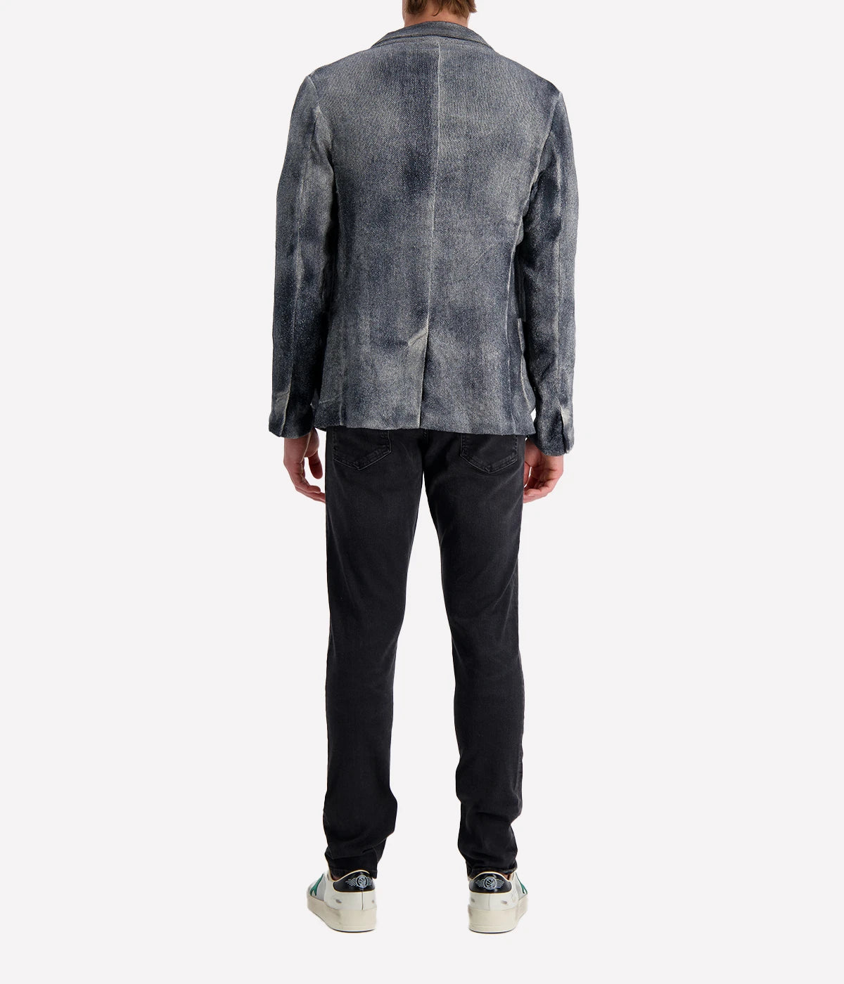 Hand Painted Linen Jacket in Husky