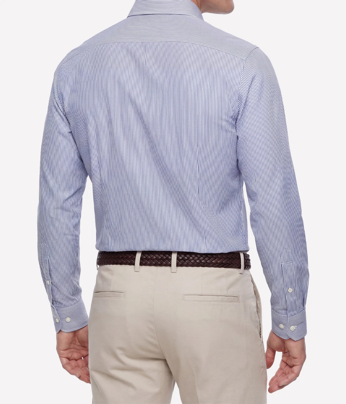 Slim Fit Shirt In Light Blue White Stripe