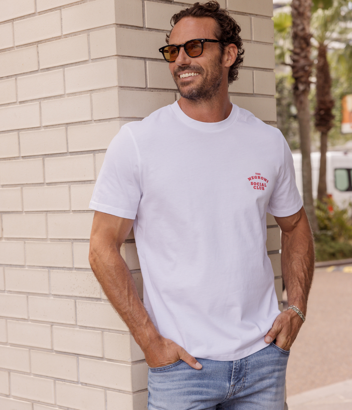 The Negroni Social Club Tee in White