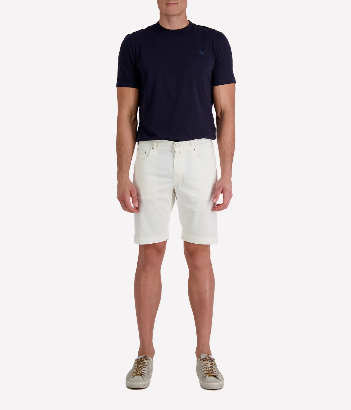 Nicolas Bermuda 5 Pkt Slim Fit in Cream Khaki