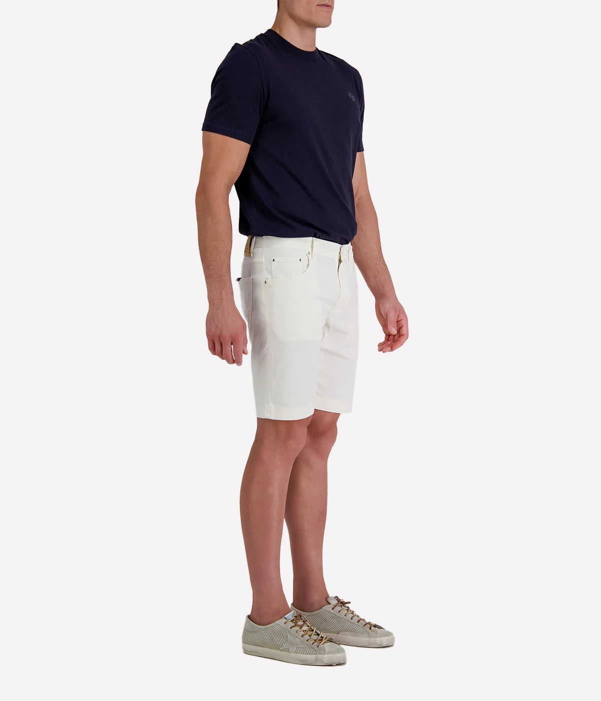 Nicolas Bermuda 5 Pkt Slim Fit in Cream Khaki