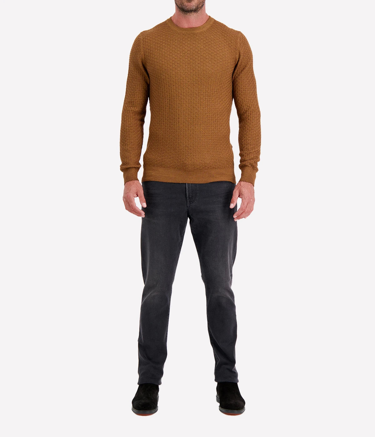 Crew Longsleeve in Caramel