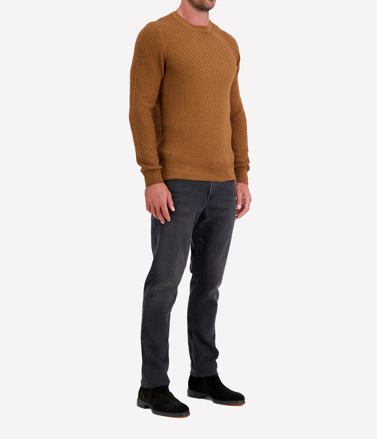 Crew Longsleeve in Caramel
