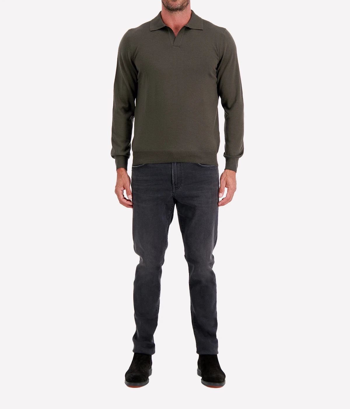 Tennis Longsleeve in Khaki