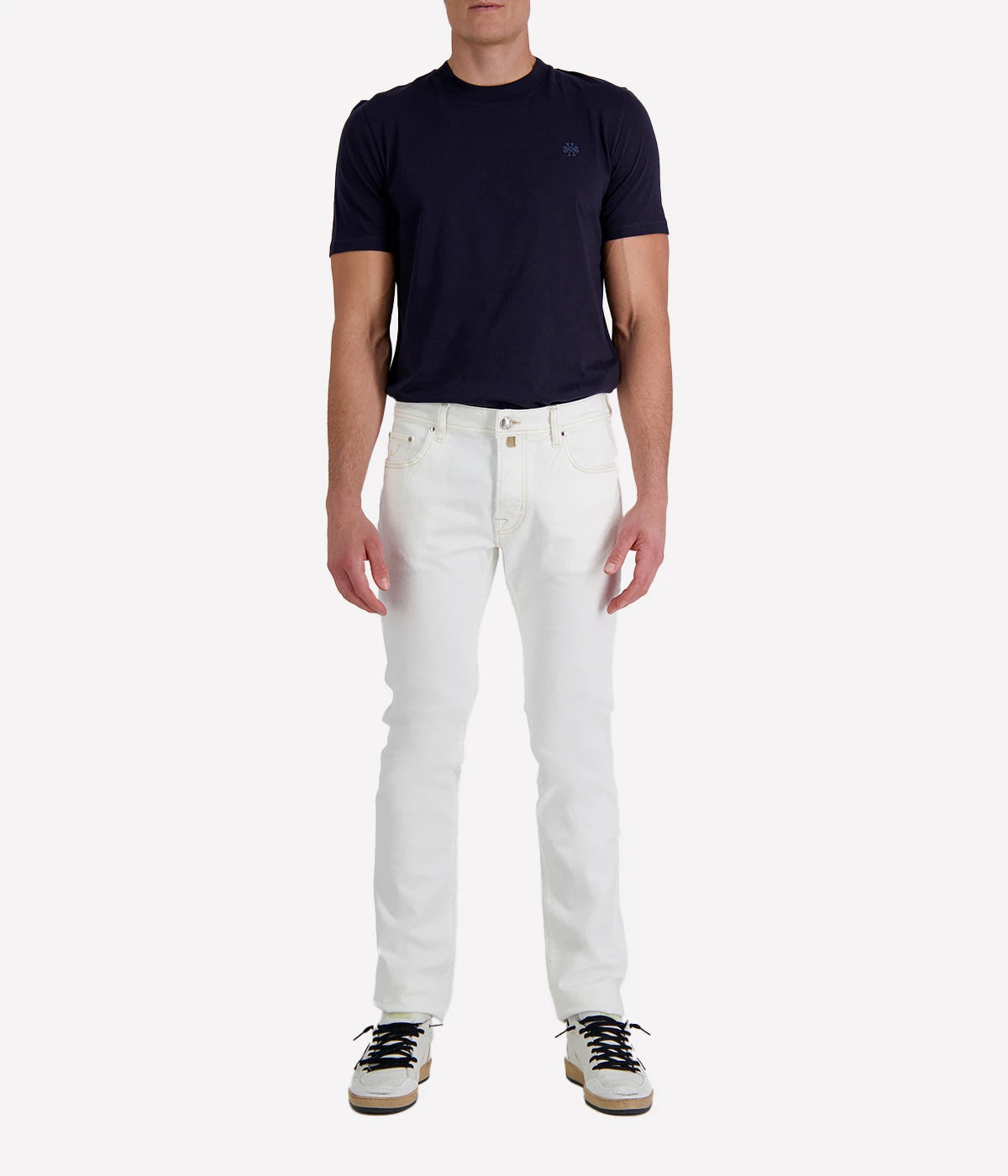 Bard 5 Pkt Slim Fit Bull in Optical White