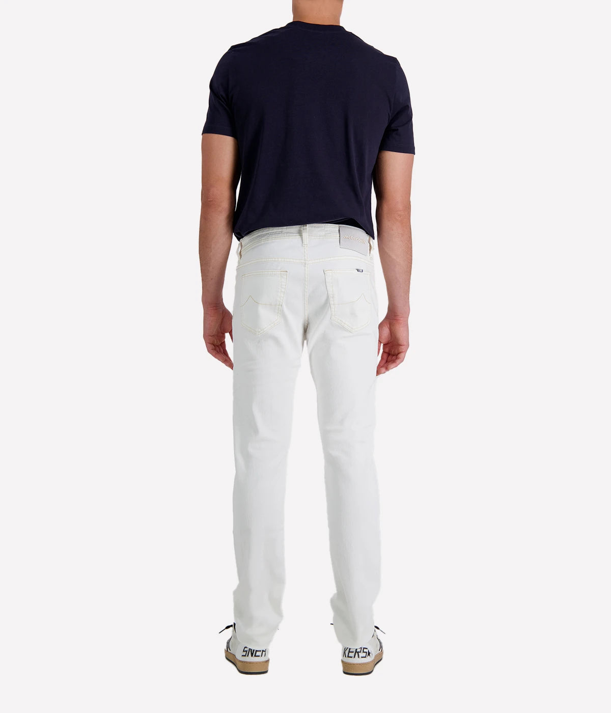 Bard 5 Pkt Slim Fit Bull in Optical White