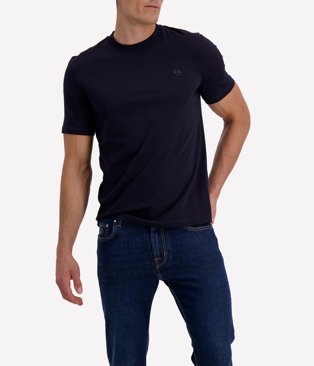 Girocollo Costina T-Shirt in Navy Blue