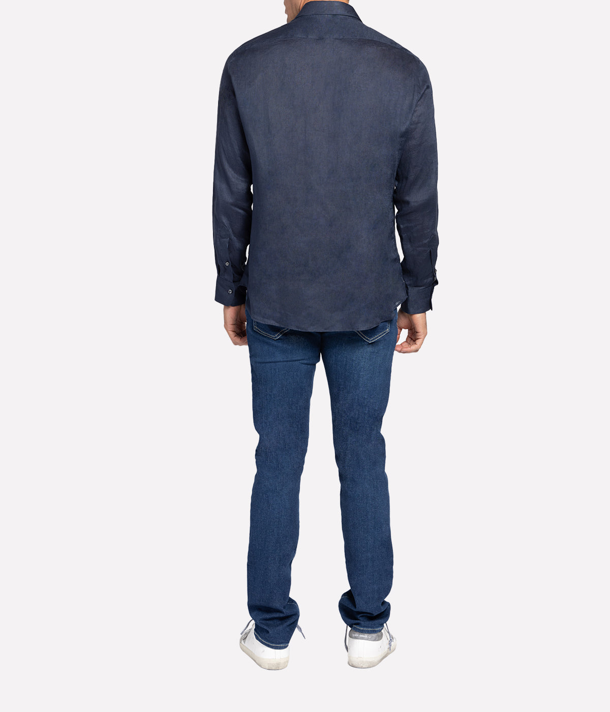 Slim Fit Business Shirt in Jet Black