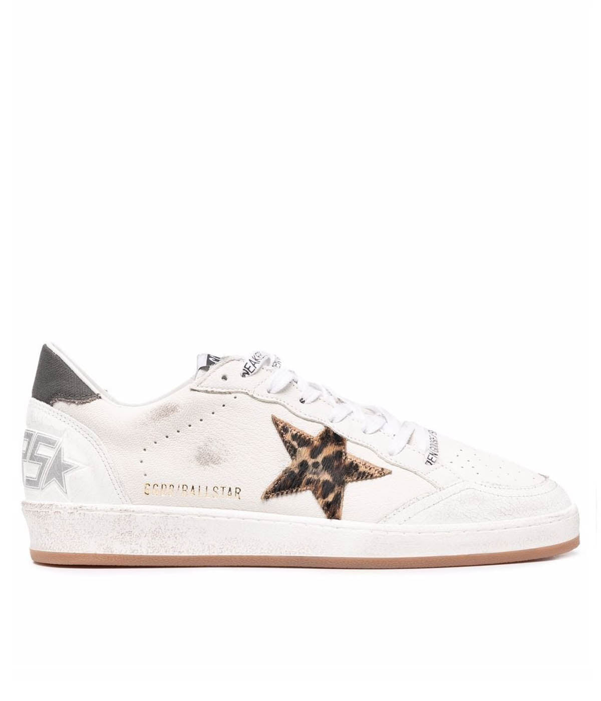 Ball Star Nappa Upper in White, Beige, Brown & Black