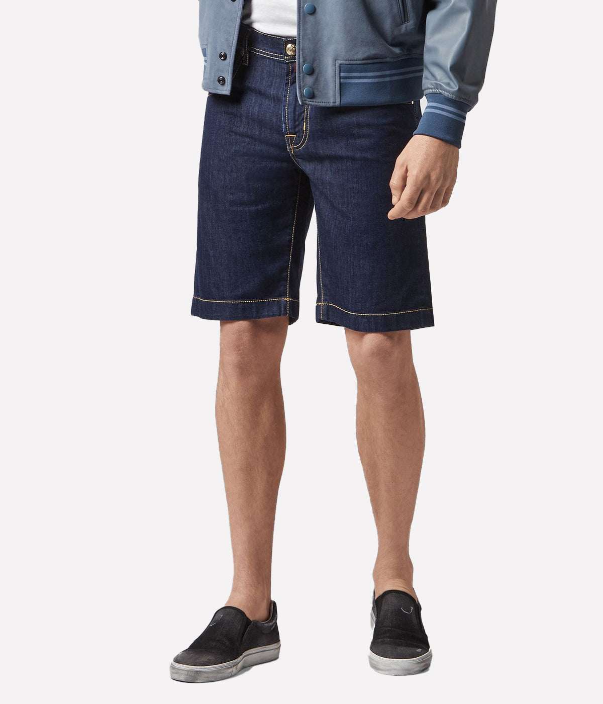 Bermuda 5 Pocket Slim Fit Shorts in Blue
