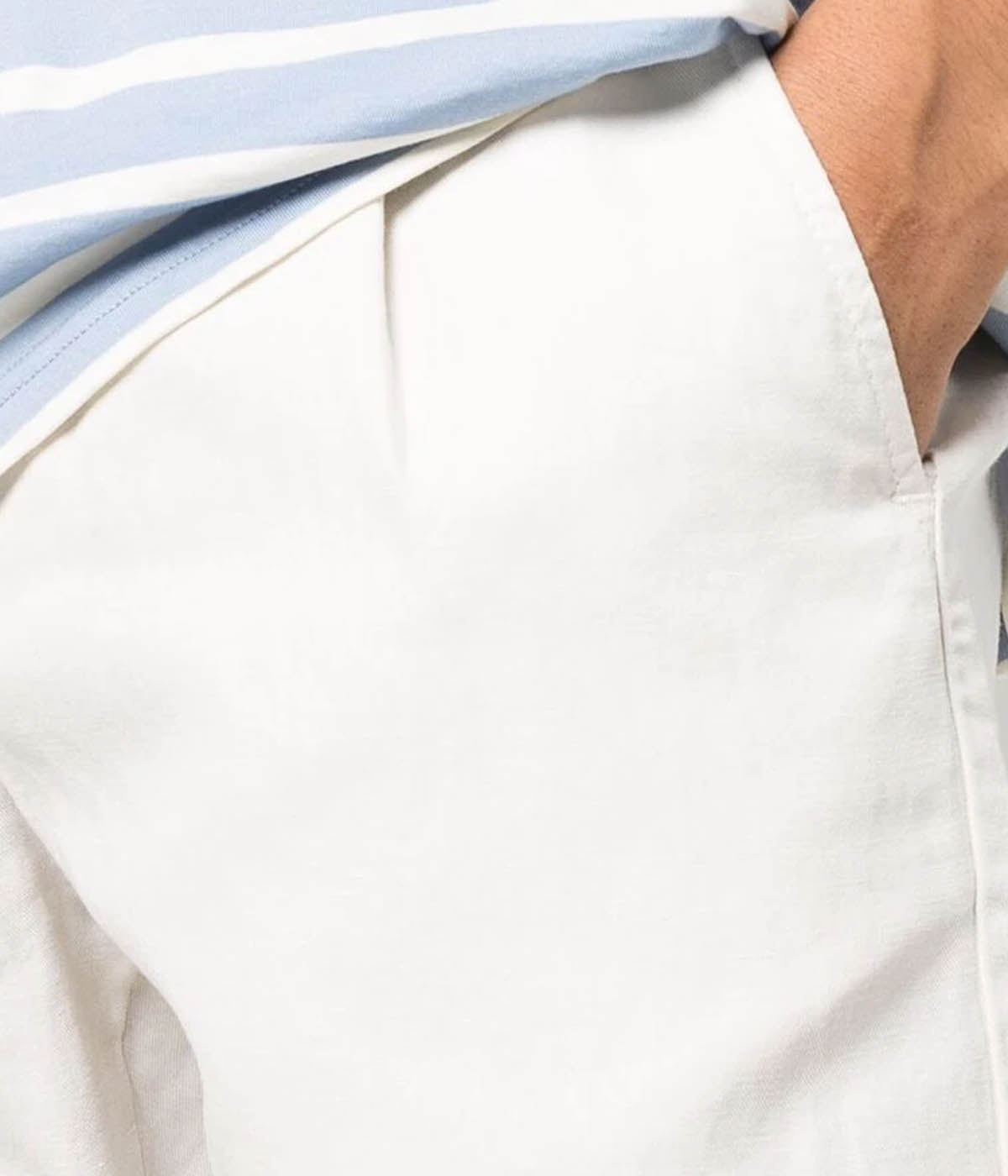 Bermuda Jogger Short in Bianco