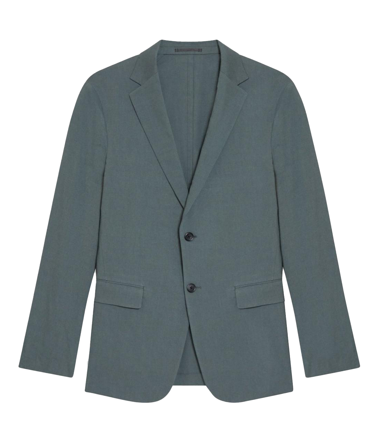 Clinton Eco Crunch Linen Blend Double-Breasted Sport Coat in Balsam Green