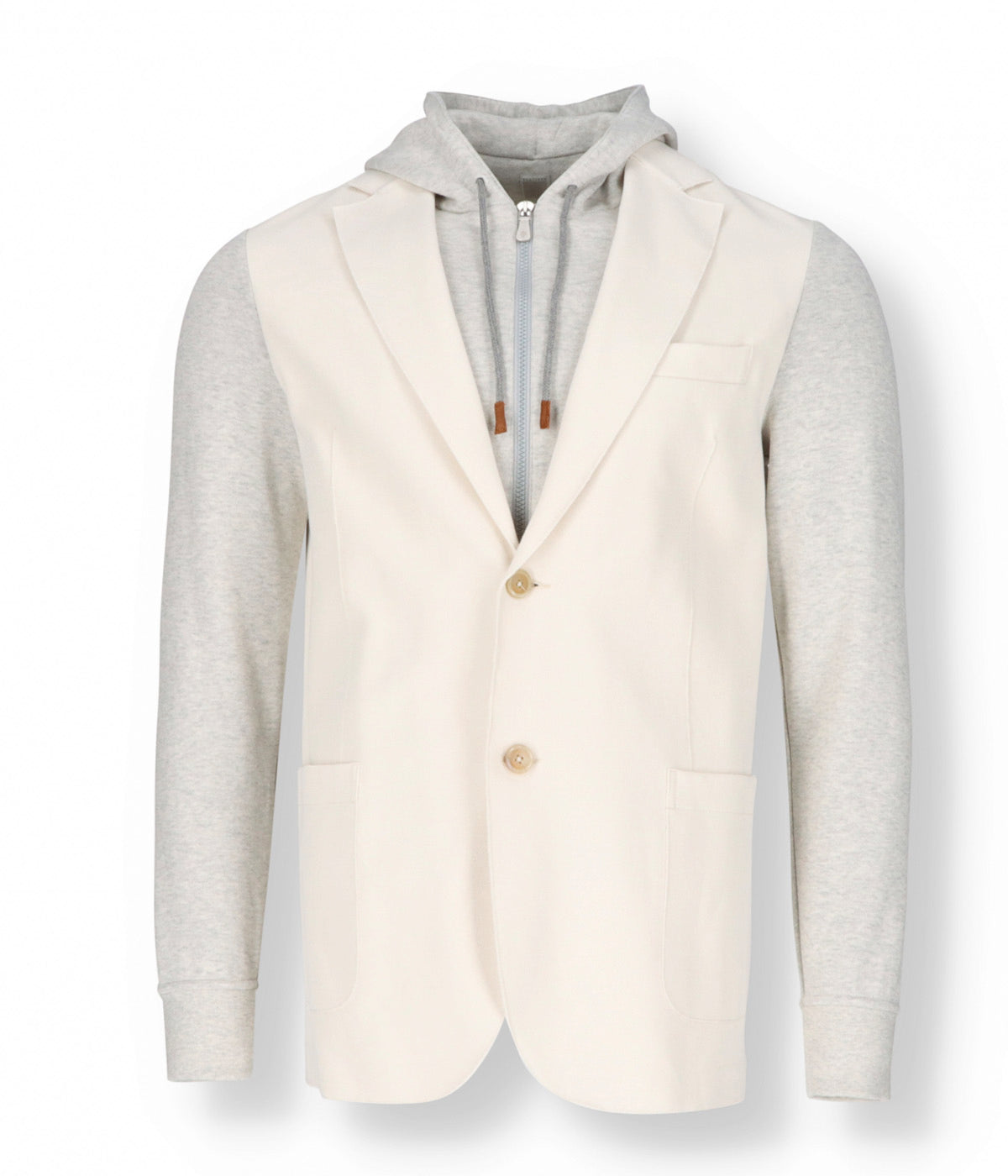 Colour Block Jacket in Sabbia Grigio Chiaro