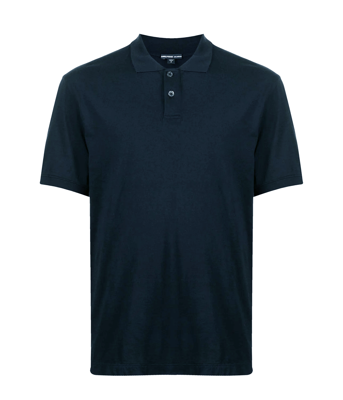 Luxe Lotus Jersey Polo in French Navy
