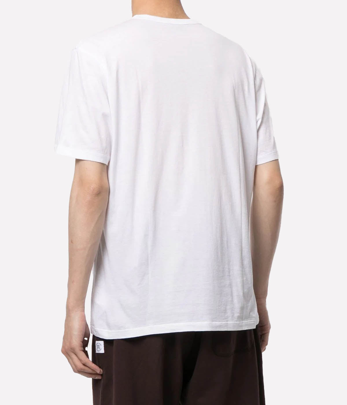 Luxe Lotus Jersey Crew Neck T-Shirt in White