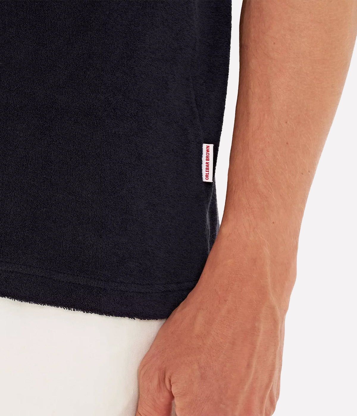 Jarret Towelling Polo in Night Iris