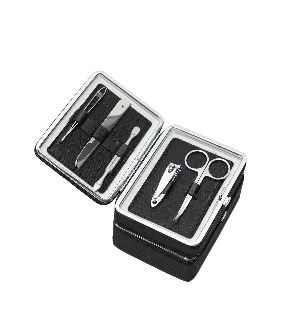 5 Piece Manicure Set in Black Leather
