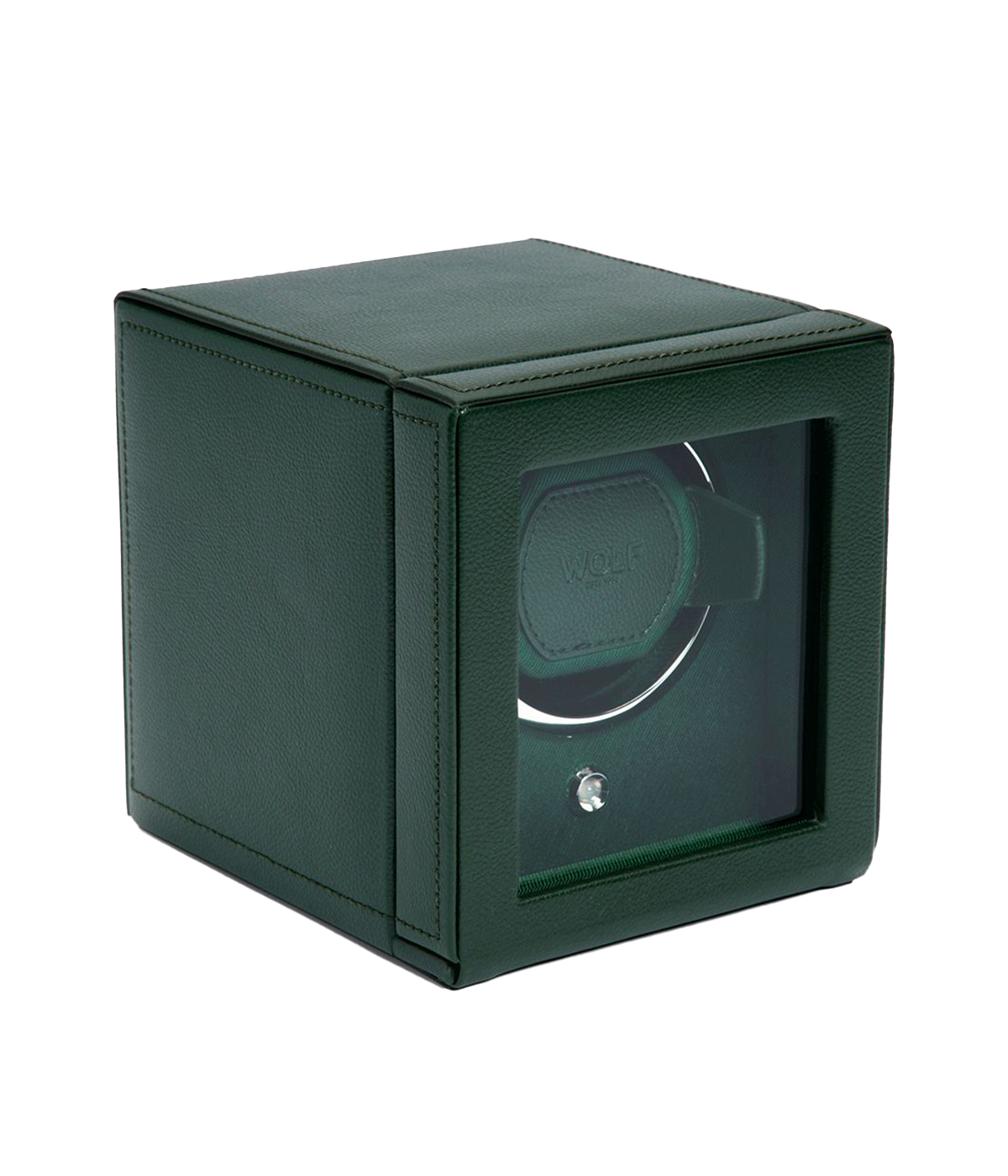 Evolution Cube Watch Winder in Racing Green