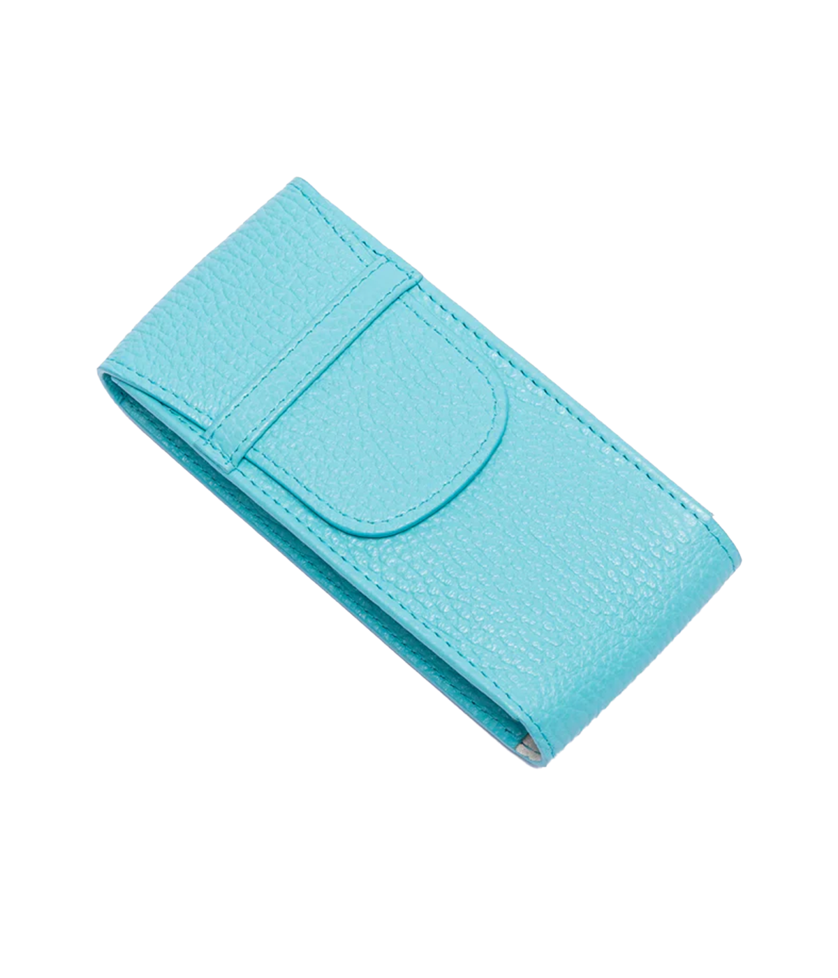 *FINAL SALE* Portobello Leather Single Watch Pouch in Blue