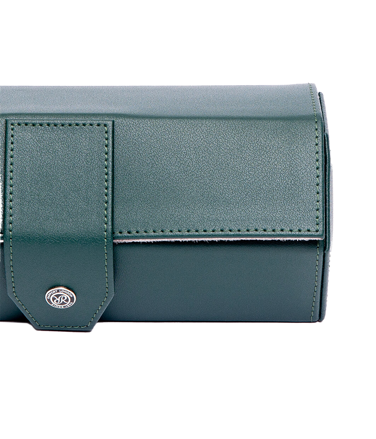 Vantage Three Watch Roll in Serpentine Green