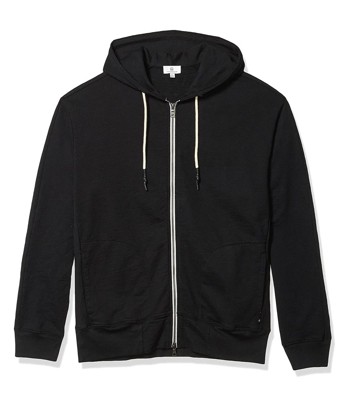 Garo Zip Hoodie in True Black