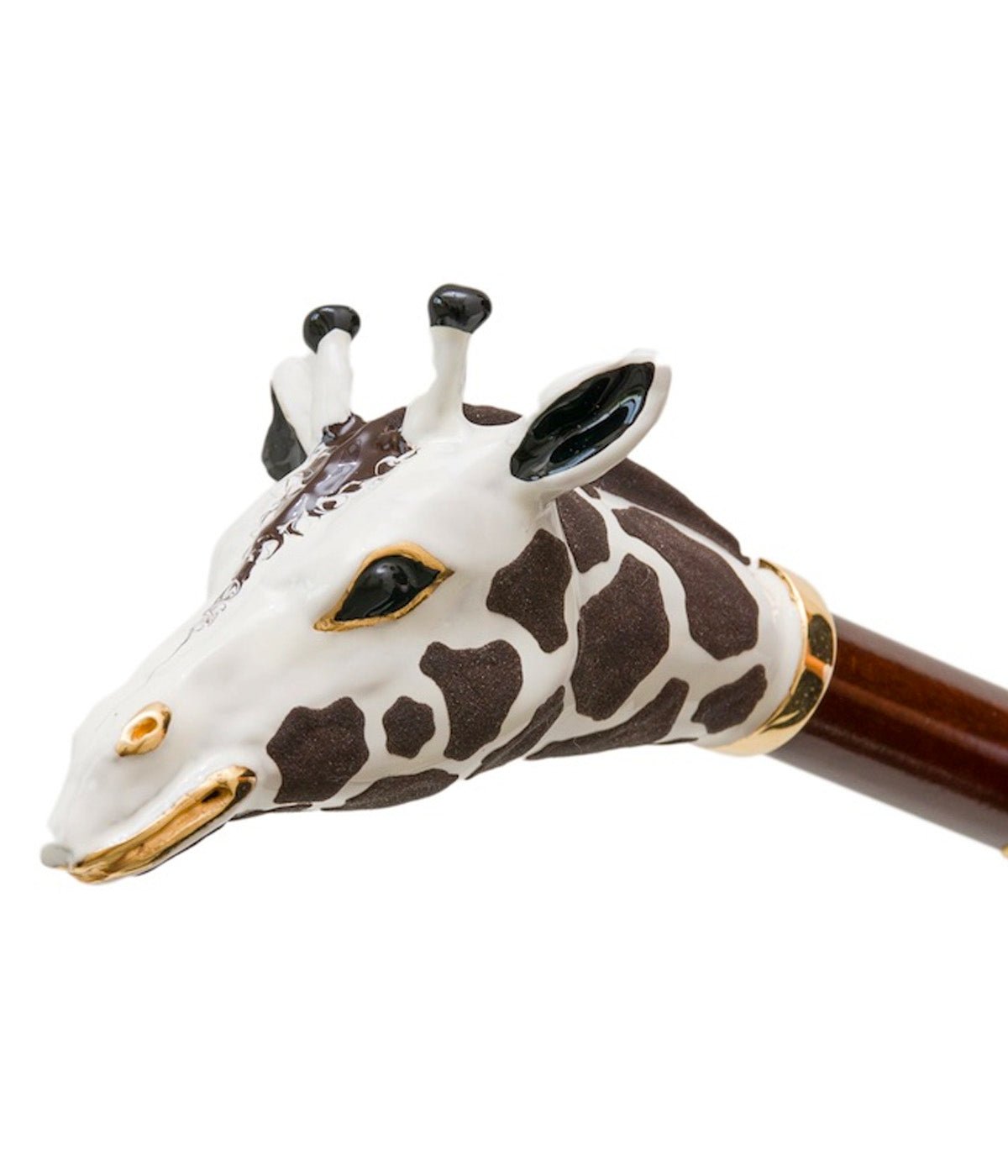 Giraffe Shoe Horn in White & Gold