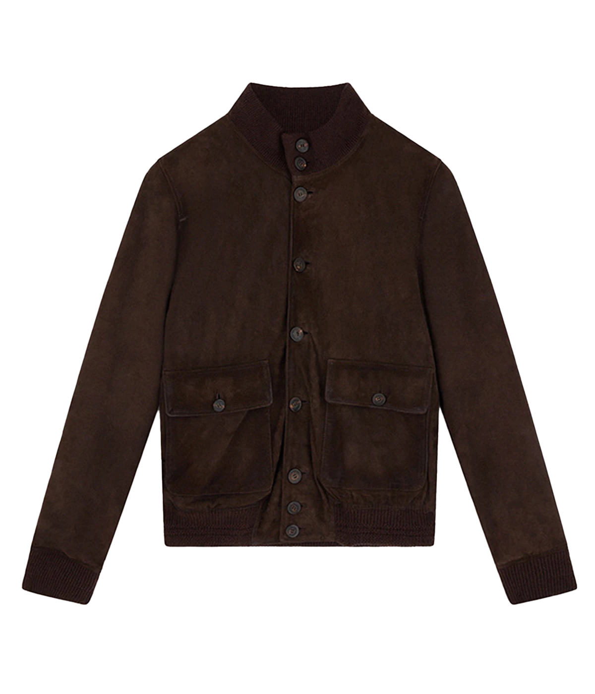 Golden Valstar Soft Suede Leather Jacket in Chicory Coffee