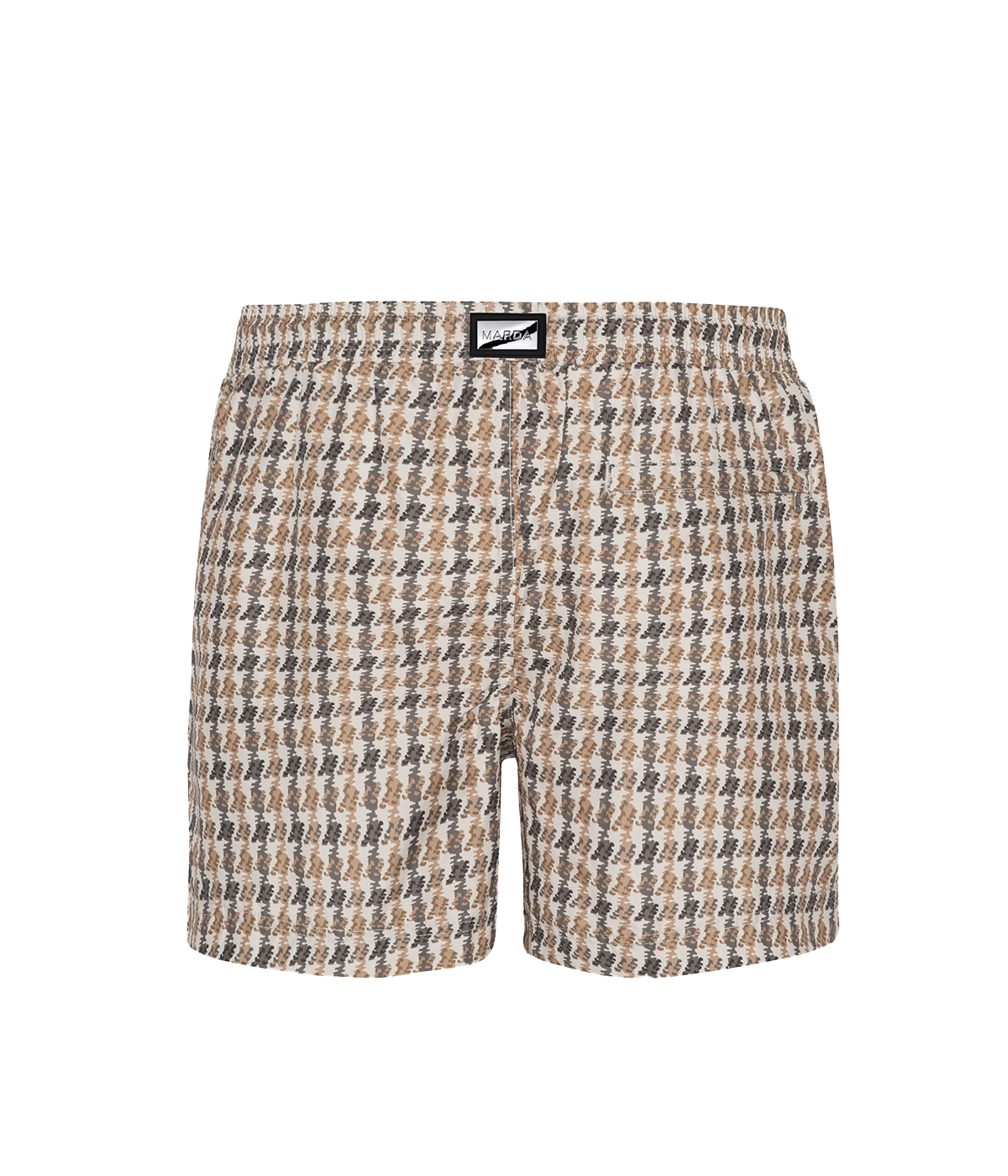 *FINAL SALE* Mid Length Swim Shorts in Houndstooth