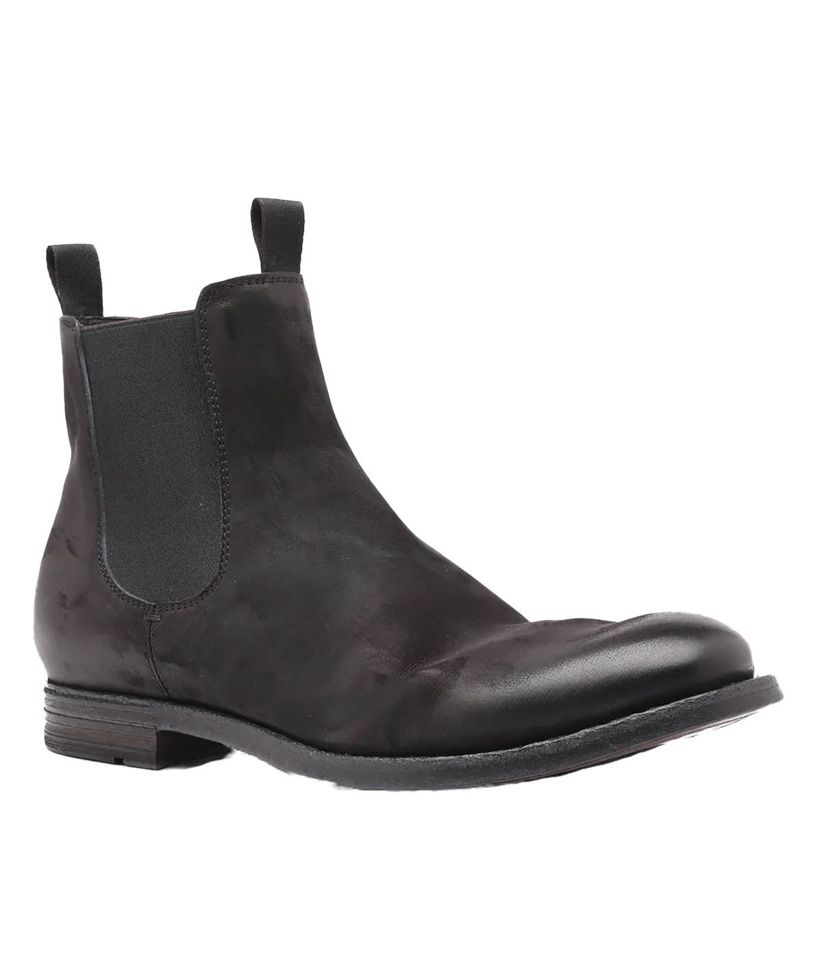 Journal Leather Chelsea Boots in Nero