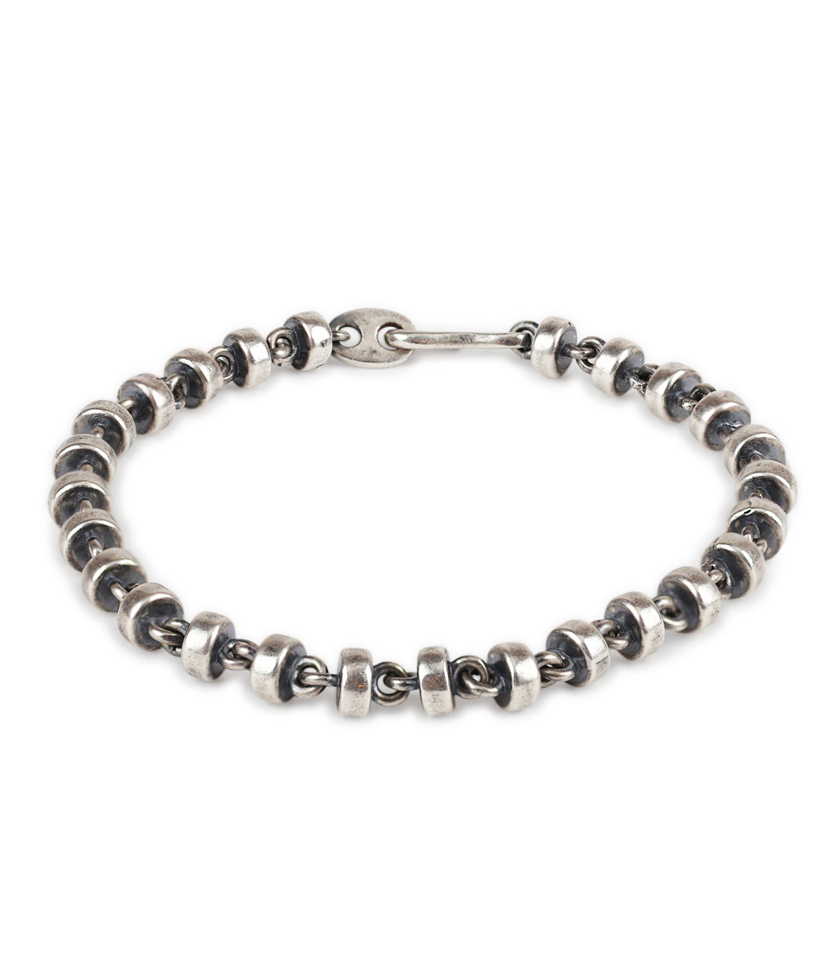 Large Omni Bead Bracelet in Silver