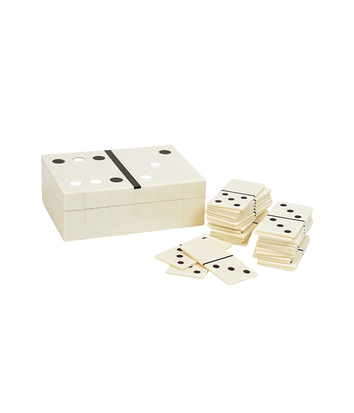 Locksley Dominos Set in White
