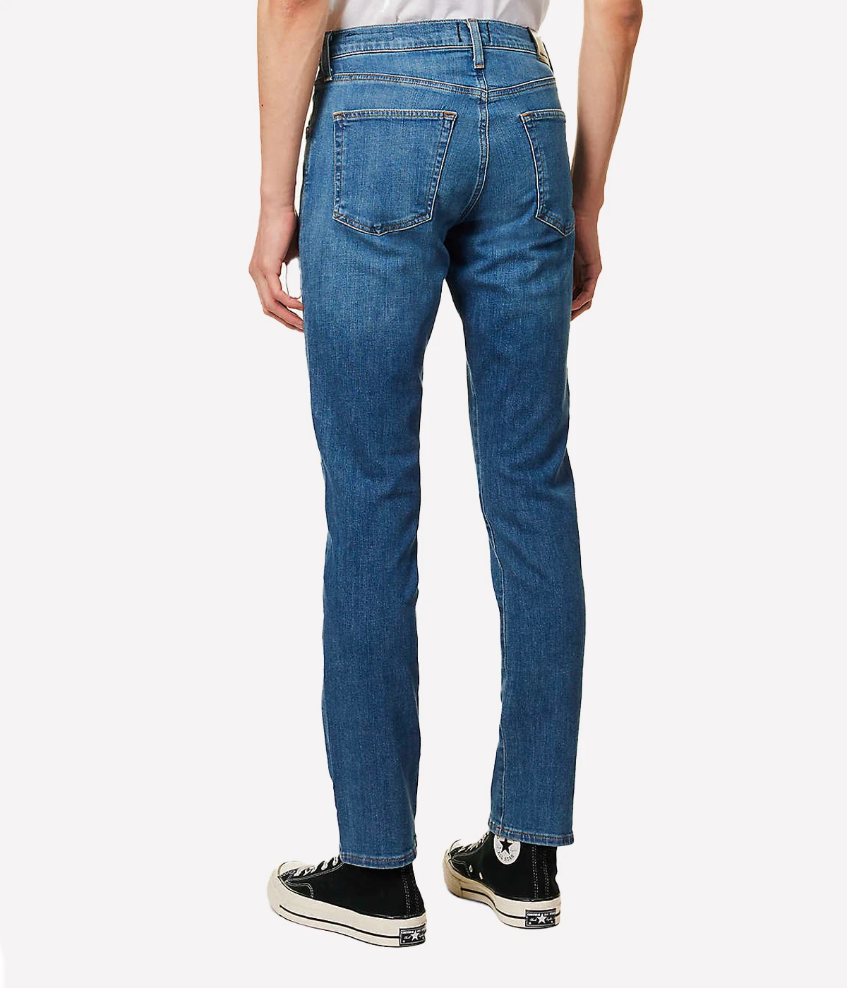 Back view of the jeans, featuring the signature Citizens of Humanity stitching on the pockets and sleek tapered leg.