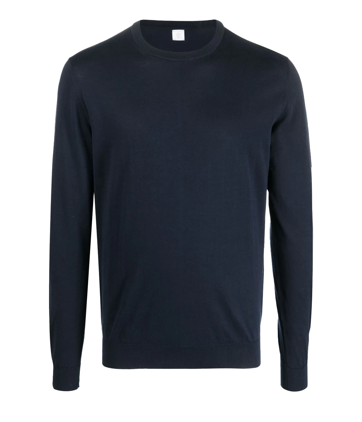 Long Sleeve Crew Neck Sweater in Blue