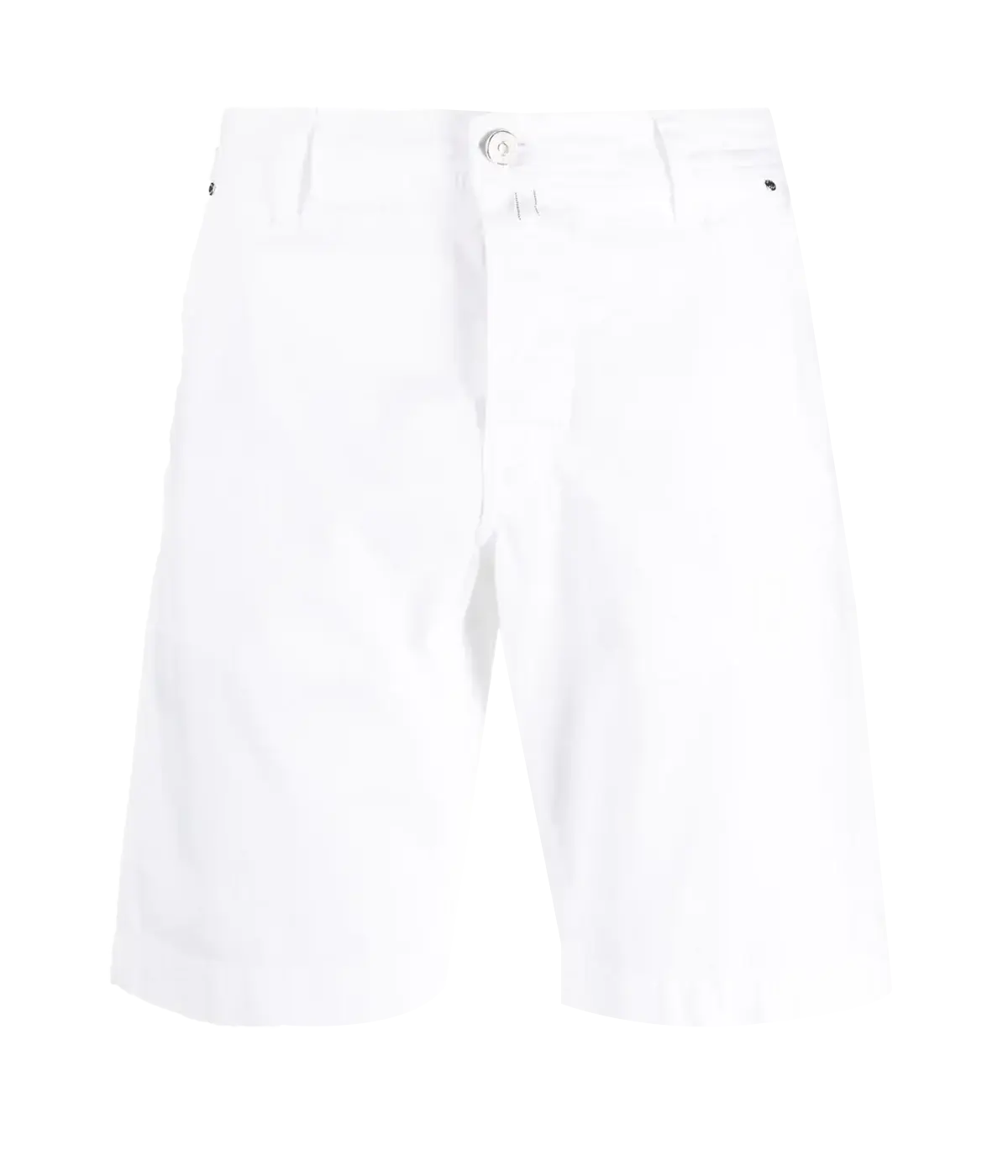 Lou Bermuda 5 Pocket Slim Short in White