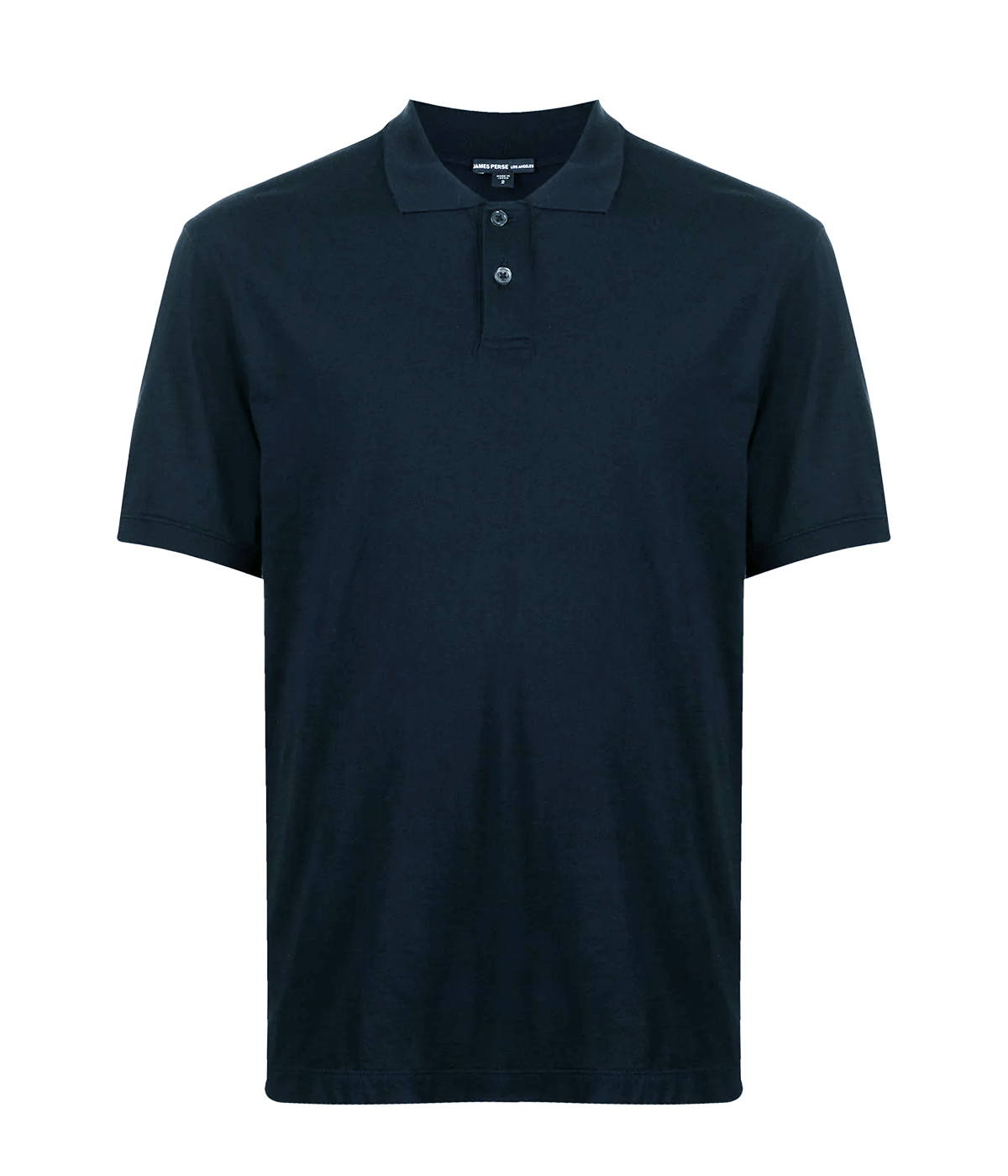 Ghost shot of the James Perse Luxe Lotus Jersey Polo, floating on a mannequin to emphasize its smooth, luxurious cotton fabric. The clean lines and classic polo collar add a touch of sophistication to the sleek, minimal design.