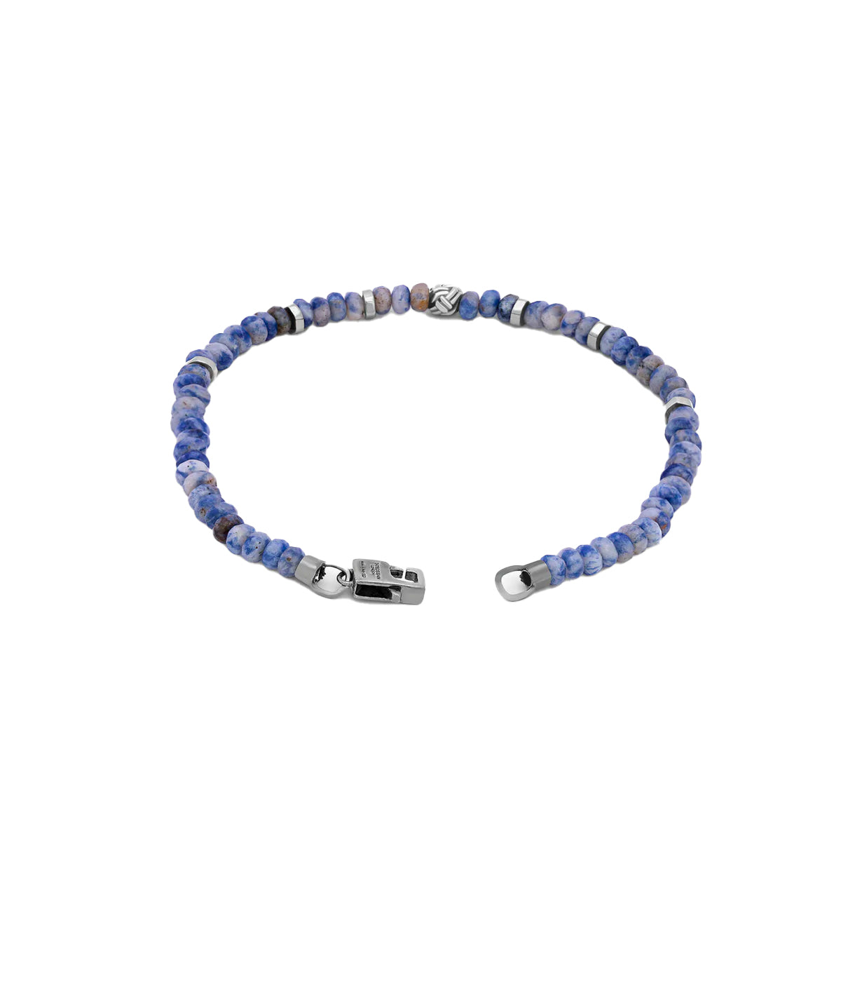 Nodo Bracelet with Sodalite in Silver & Blue
