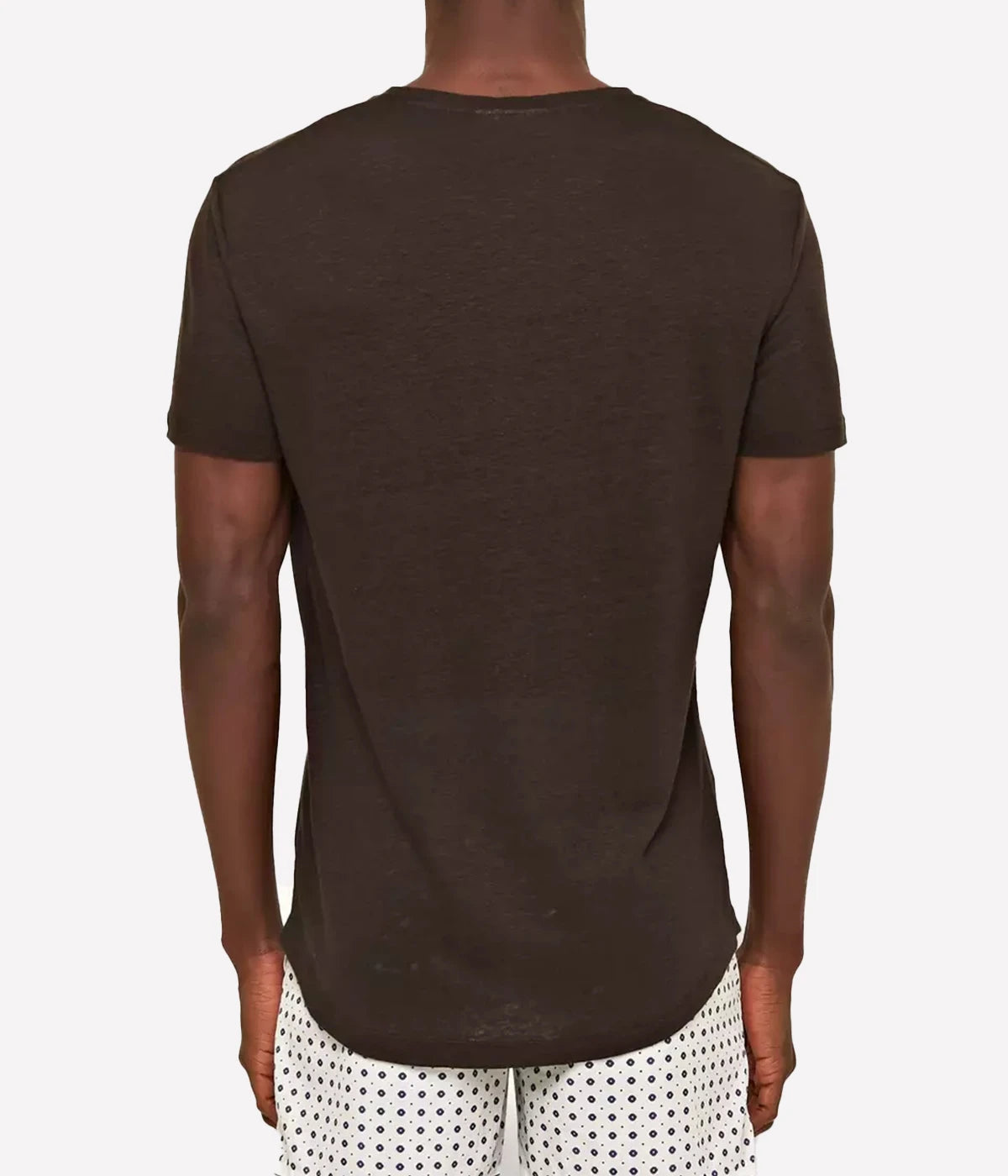 OB Linen T-Shirt in Truffle