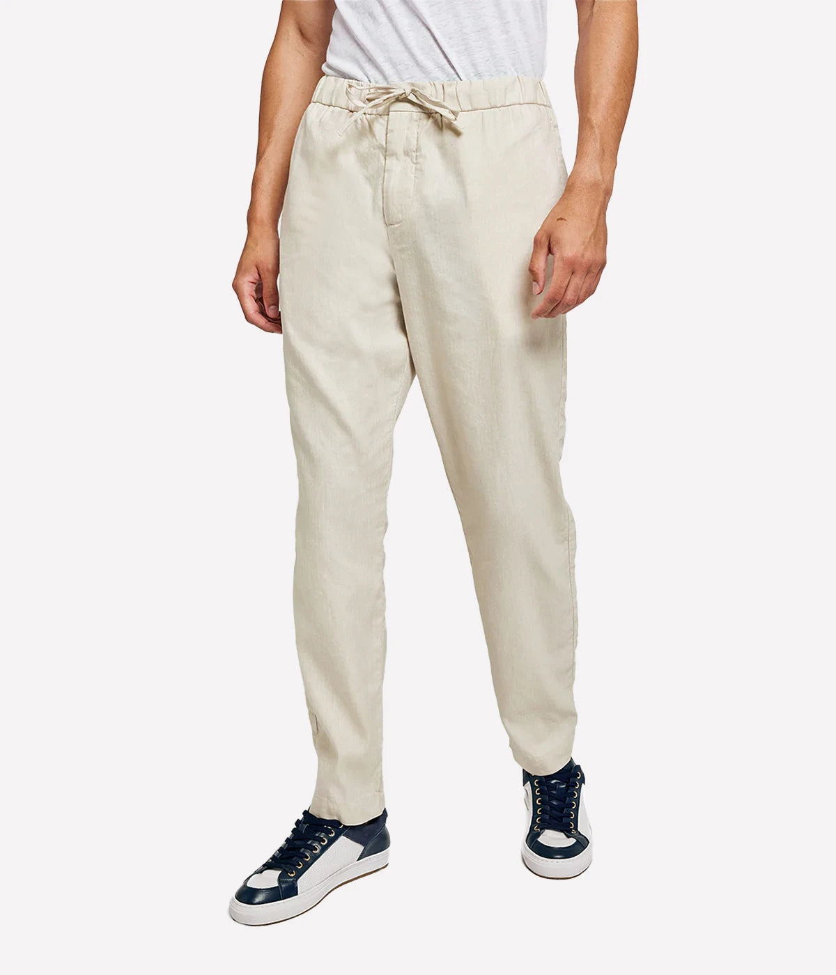 Oscar Linen Chinos in Straw