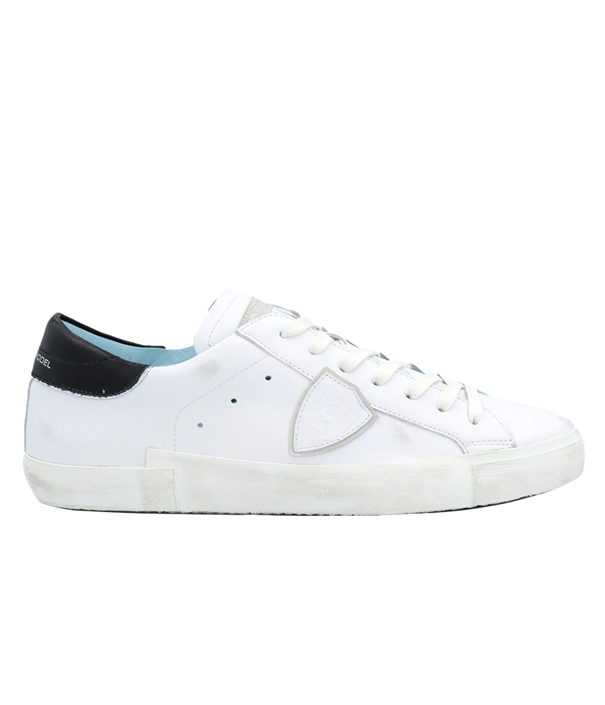 ★Philippe Model(Men)★PRSX Low Sneaker★Basic Prsx Sneakers: Man's White/Black Shoes | Philippe Model Paris