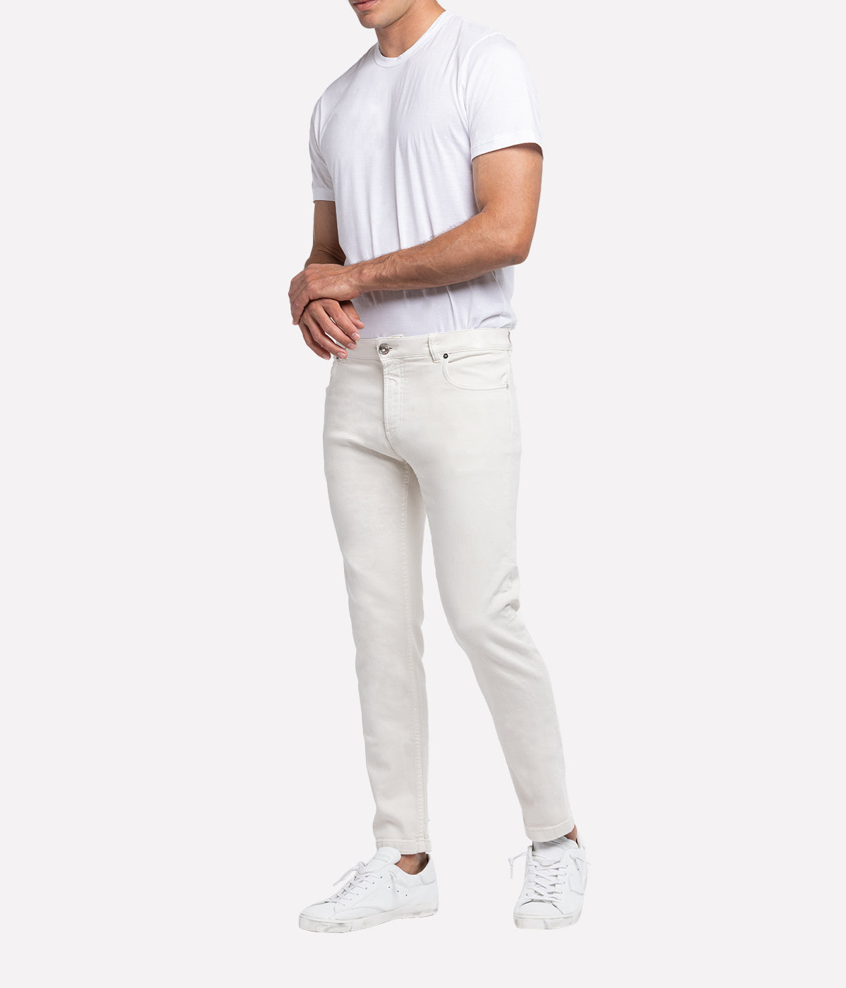 5 Pocket Jeans in Powder