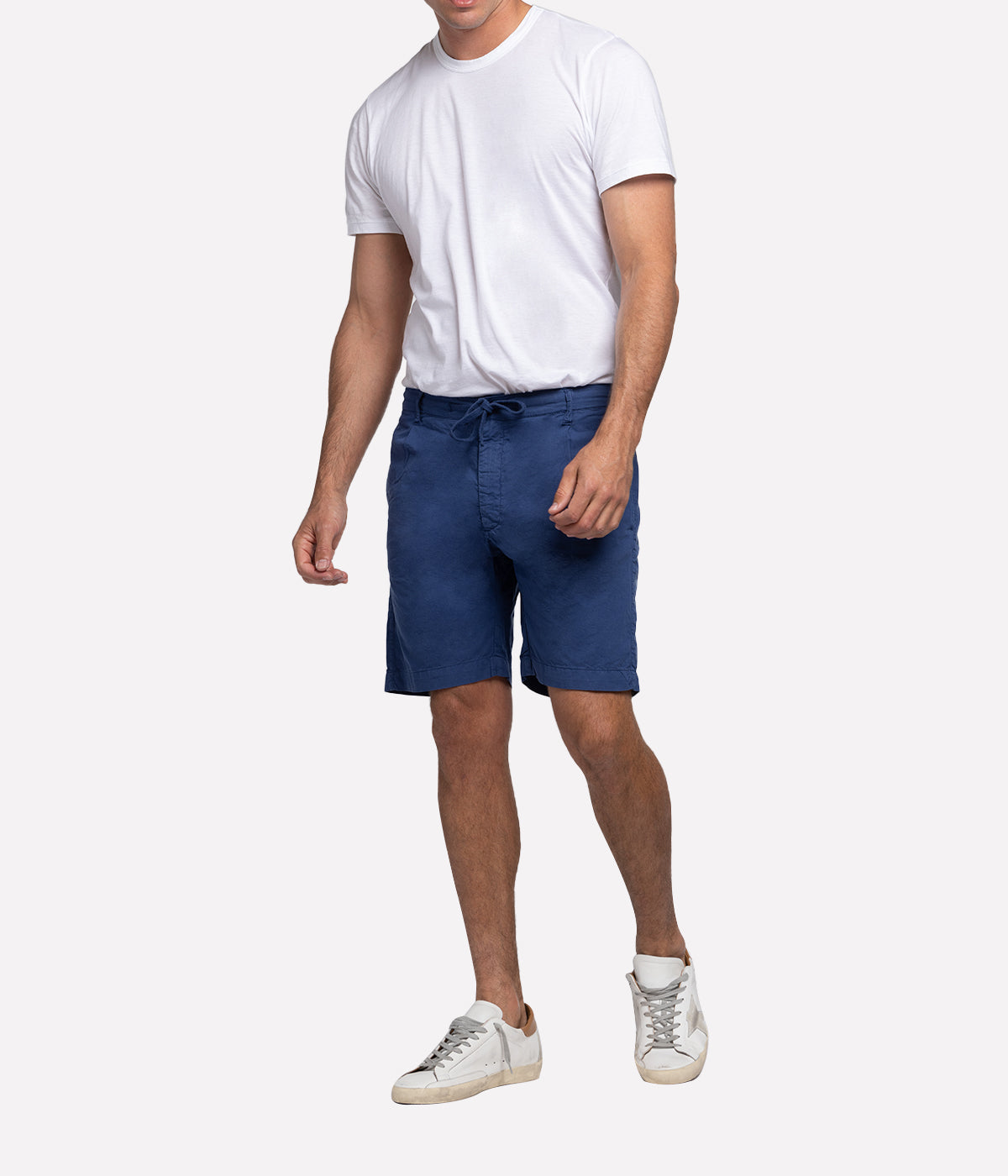 Tank Woven Shorts in Worker Blue
