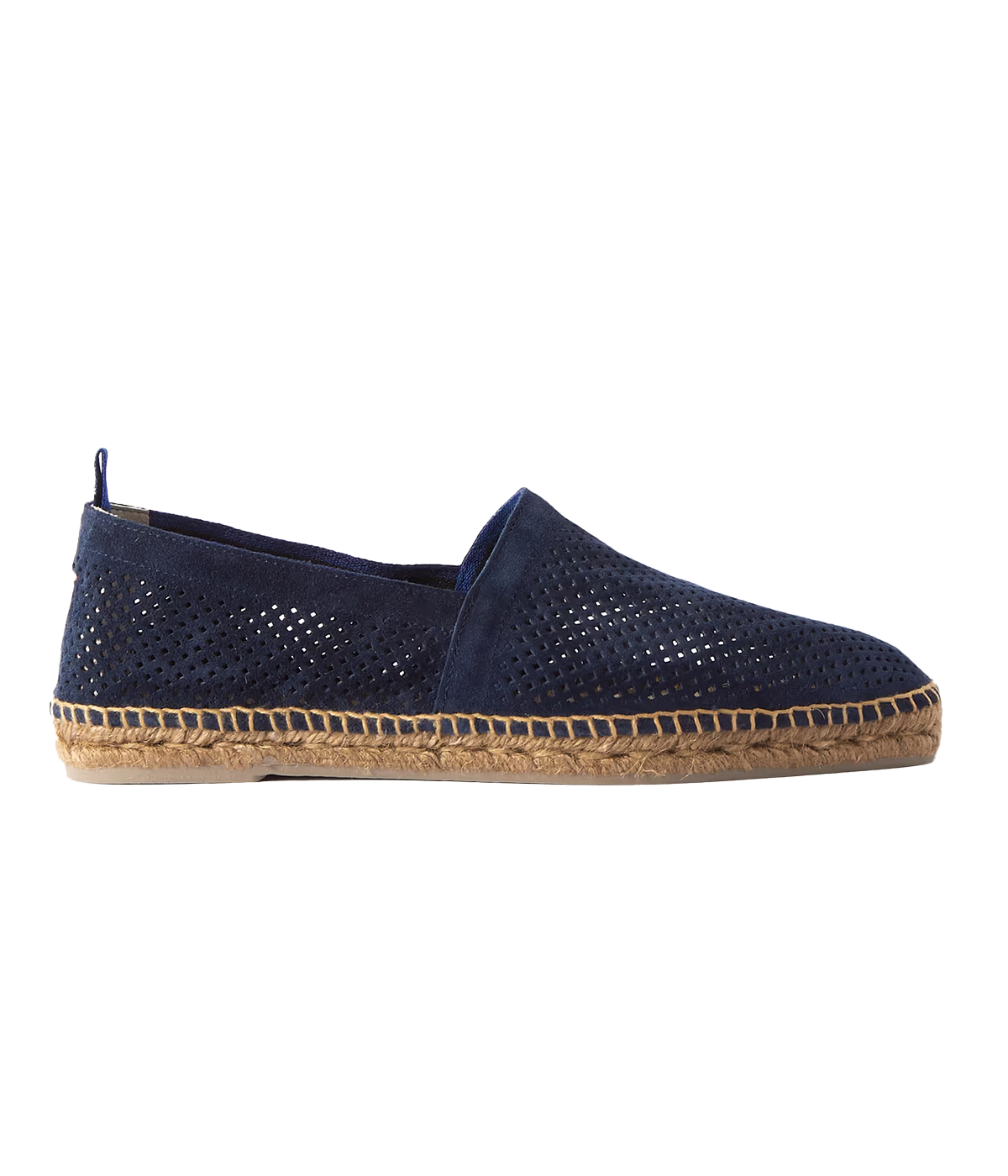 Pablo Perforated Espadrilles in Azul Oscuro