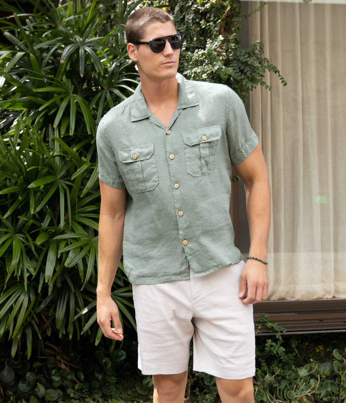 Pocket Shirt in Military Green