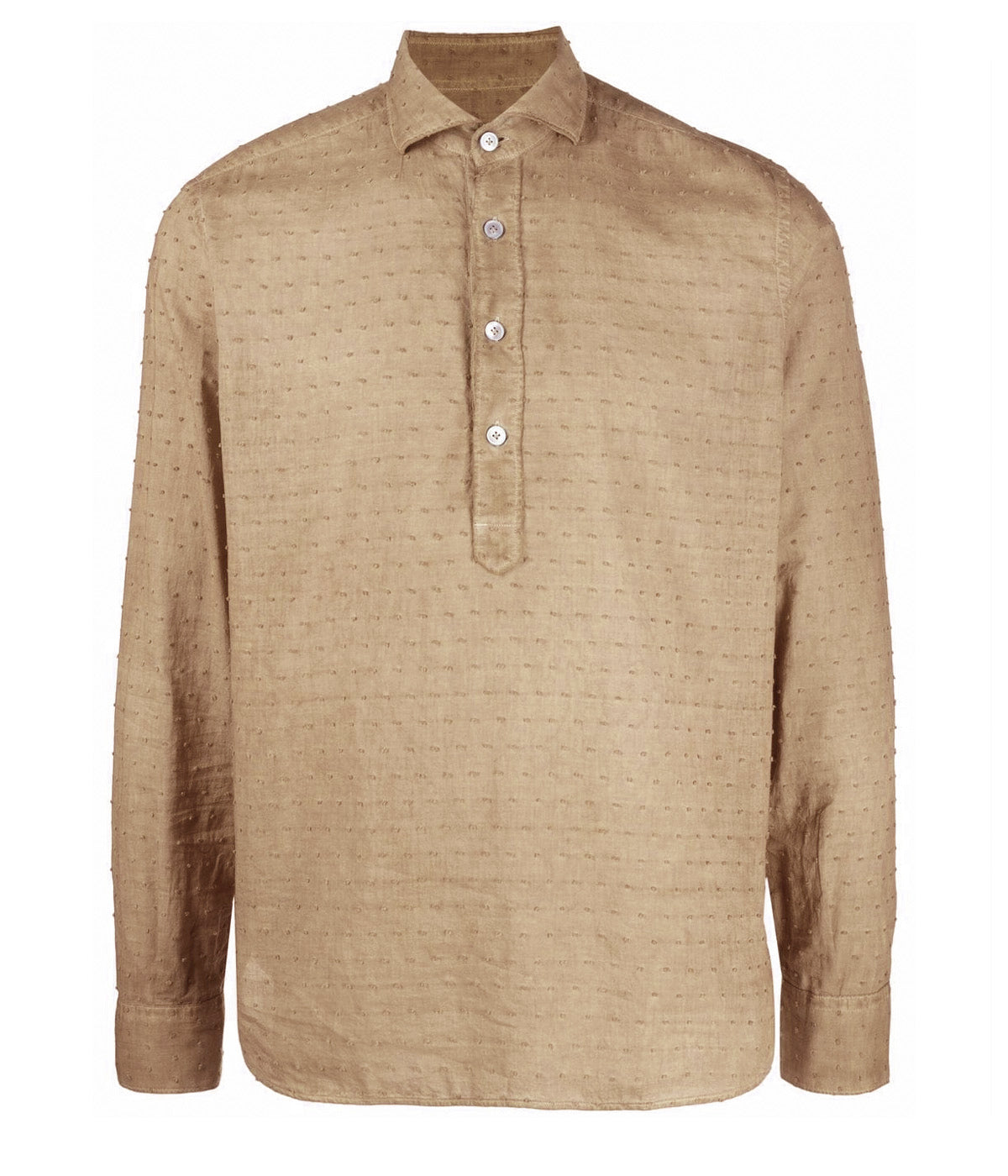 Polo Collar Shirt in Camello