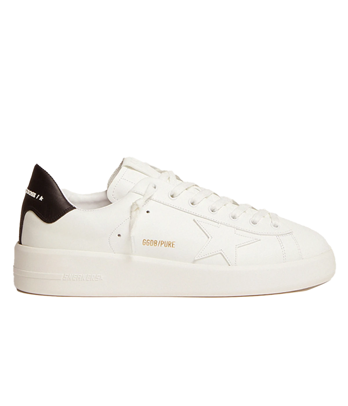 Pure Star Leather Upper in White & Black